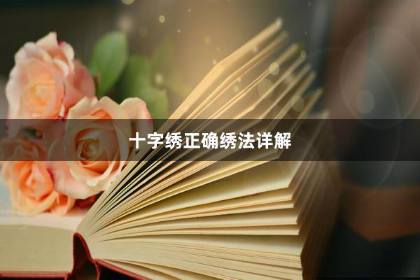 十字绣正确绣法详解